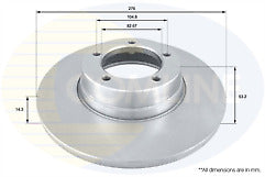 FOR LEYLAND DAF LDV 200 400 CONVOY SHERPA PILOT FRONT BRAKE DISC PAD SOLID 