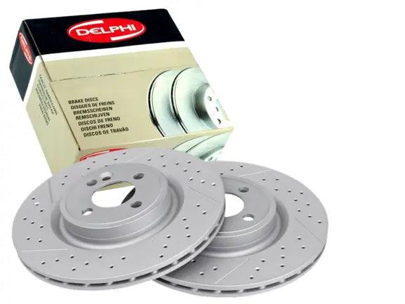 GENUINE DELPHI PERFORMANCE FRONT BRAKE DISCS FOR MINI JCW R55 R56 R57 316MM X22