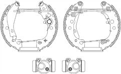 REAR MINTEX BRAKE SHOES ADJUSTER CYLINDERS KIT FIT SAXO 1.1 SX 1996-99 ASSEMBLED