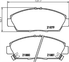 FOR HONDA PRELUDE BB3 B8 BB9 BRAKE PADS FRONT MINTEX