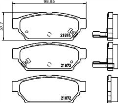 FOR MITSUBISHI FTO MINTEX REAR BRAKE PADS NEW 