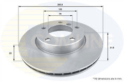 2 x FRONT BRAKE VENTED DISCS 286mm  FOR BMW MODELS 