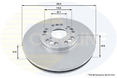 FOR LEXUS IS200 GROOVED BRAKE DISCS & MINTEX PADS  FRONT