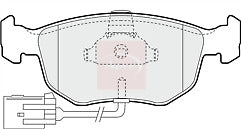 Brake Pads Set fits FORD MONDEO Mk2 2.5 Front 94 to 97 SEA 1022077  	PAD877