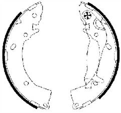 Brake Shoes Rear FOR HYUNDAI GETZ 1.1 1.3 1.4 1.5 2002-09 583503XA00