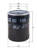 FOR RENAULT CLIO MK1 RENAULT EXTRA PHASE 2 MAHLE OIL FILTER