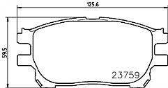 FOR TOYOTA PREVIA LUCIDA ESTIMA 2.4 2.0 CDX D4D 2003-07BRAKE PADS MINTEX FRONT