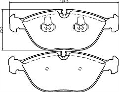 FOR VW GOLF R32 4MOTION AUDI TT BENTLEY  BRAKE PADS FRONT BRAKE PADS MINTEX 