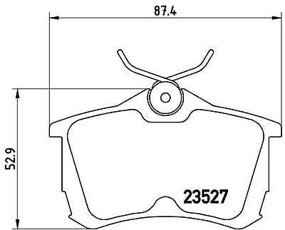 Rear Brake Pad Fits Honda Accord Brembo P28030