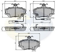 RENAULT 19 16V MEGANE COUPE CLIO MK2 FRONT BRAKE DISCS VENTED 259MM BRAKE PADS 