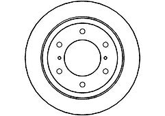 FOR MITSUBISHI PAJERO SHOGUN 3.2DiD 3.5 REAR BRAKE DISC VENTED REAR PAIR