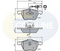 FOR FORD GALAXY 2.8 MK2 SEAT ALHAMBRA VW CARAVELLE FRONT BRAKE PAD SET 
