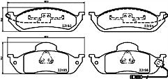 FOR MERCEDES ML270 430 320  MINTEX  BRAKE PADS FRONT 1998