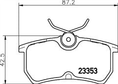 FORD FIESTA ST-3 BRAKE PAD REAR MINTEX BRAKE PADS SET