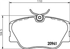 FOR MERCEDES 190 220 250 280 300 FRONT BRAKE PADS 0004209920