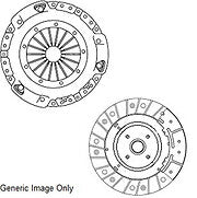 FORCORSA C CORSA VAN MERIVA COMBO 1.3CDTi 2PCE CLUTCHKIT SOLID FLYWHEEL 14SPLINE