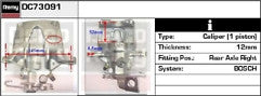 MOVANO MASTER DTi CDTi 2000-2010 REAR BRAKE CALIPER + BRACKET SLIDER PIN RH SIDE