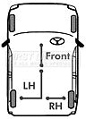 PEUGEOT 807 CITROEN C8 FIAT ULYSSE REAR HANDBRAKE CABLE OS RH SIDE