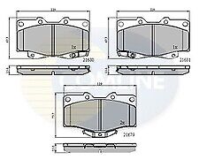 LANDCRUISER COLORADO PRADO HILUX SURF VW TARO BRAKE PAD FRONT WITH FITTING KIT