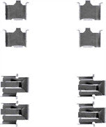 FOR MITSUBISHI GALANT LANCER FRONT MINTEX BRAKE SHOE FITTING KIT 