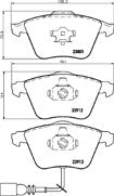 A3 3.2 V6 GOLF MK5 R32 4MOTION LEON CUPRA TSi240 MINTEX FRONT BRAKE PAD F+R