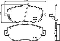 FOR LEXUS IS200 GS430 G300 FRONT BRAKE PAD PADS MINTEX SET 