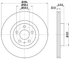 ALFA ROMEO 156  1471997-2006 MINTEX BRAKE DISC PADS FRONT REAR BRAKE DISCS PADS