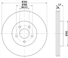 FOR JAGUAR X TYPE FORD MONDEO MK3 FRONT REAR DRILLED GROOVED BRAKE DISCS