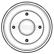 for PEUGEOT 106 CITROEN SAXO BRAKE DRUMS WITH  WHEEL BEARINGS IN 4 STUD 180MM