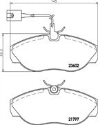FIAT DUCATO FRONT BRAKE PADS FOR MODEL WITH 280MM DISCS