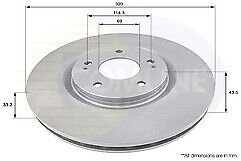 FOR MITSUBISHI LANCER EVO 5 6 7 8 BRAKE DISC DISC DRILLED GROOVED MINTEX PADS 
