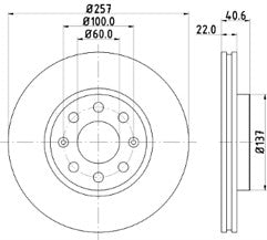  FOR FIAT GRANDE PUNTO EVO JTDM BRAKE DISC PAD FRONT REAR BRAKE SHOE MINTEX 257