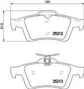 FULL SET REAR Mintex MDB3150 Brake Pad Set