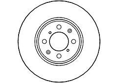 ROVER MG ZR 2.5 160 ZS180 GROOVED FRONT BRAKE DISC 282mm 4 x 100