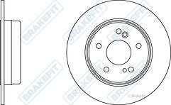 FOR Chrysler Crossfire Mercedes Benz C CLASS SLK320 REAR DRILLED BRAKE DISCS