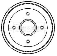 CITROEN ZX XSARA PEUGEOT 306 309 REAR BRAKE DRUMS WHEEL BEARINGS FITTED 180