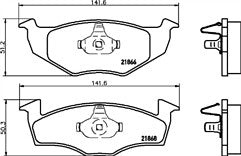 VW LUP SEAT AROSA POLO BRAKE DISCS PAD BRAKE DISC MINTEX  FRONT 239mm