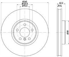 BMW X5 3.0D MSPORT E70 BRAKE DISC CROSSDRILLED GROOVED MINTEXPADS FRONT 365MM
