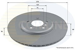 FOR BMW 7 SERIES 740I MK7 F01 550 FRONT DRILLED GROOVED 374MM DISCS AND PADS