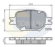 FOR TOYOTA CELICA 1.8VVTI 140 1999-2002 BRAKE PADS DISC BRAKE PADS FRONT REAR