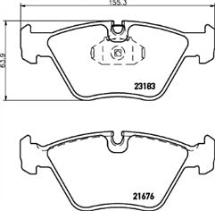 BMW 330D 330i 330Ci E46 BRAKE PADS FRONT BRAKE PADS SET MINTEX 