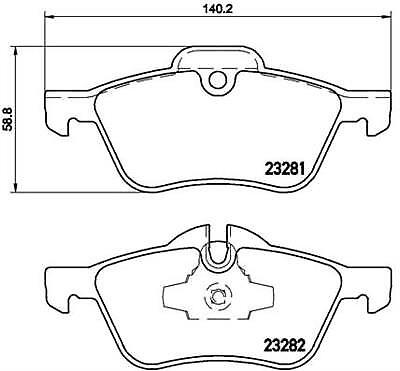 Front Brake Pad Fits Mini R50 R53 R52 Brembo P06030