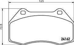 RENAULT CLIO SPORT MEGANE 225 BRAKE PADS FRONT REAR MINTEX BRAKE PADS