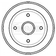 VAUXHALL CORSA C 00-06 2 REAR BRAKE DRUMS REAR BRAKE SHOES SET
