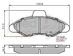 FOR ESCORT VAN 1991-2000 FRONT BRAKE DISCS BRAKE PADS