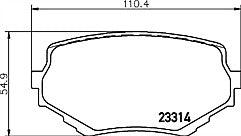 FOR SUZUKI GRAND VITARA 2.7 2.0TD V6 BRAKE PADS MINTEX Front