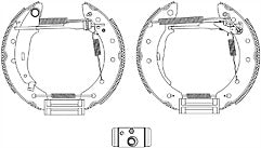 ASSEMBLED REAR BRAKE SHOES ADJUSTERS CYLINDERS FIT PEUGEOT 106 GTI SAXO