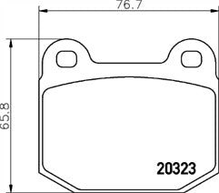 PERFORMANCE BRAKE PADS FOR SUBARU IMPREZA WRX STI GDB SKYLINE R33 GTR FRONT