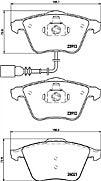 AUDI A3 S3 TFSI QUATTRO 265BHP BRAKE PADS MINTEX PAD FRONT REAR