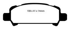 FOR IMPREZA WRX TURBO GC8 YELLOWSTUFF BRAKE PADS REAR DP41293R